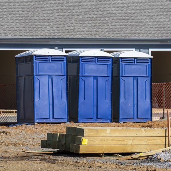 how often are the portable toilets cleaned and serviced during a rental period in Santa Fe Illinois